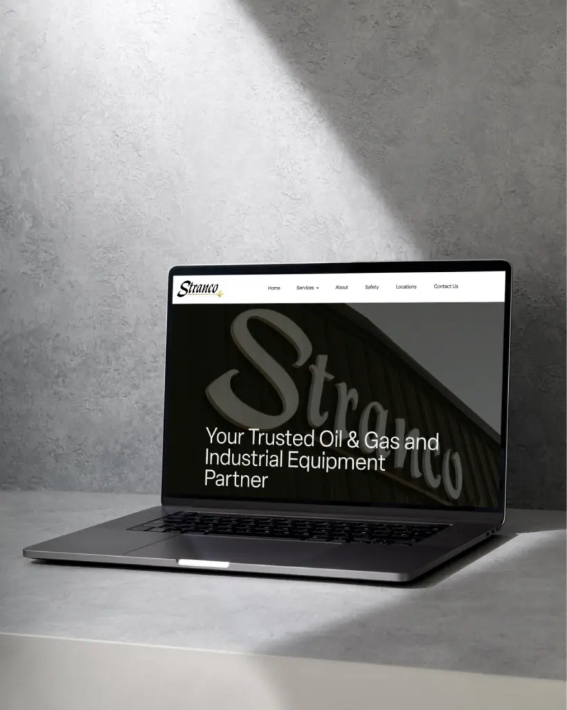 Stranco - Oil & Gas Company Case Study and Results 1 Stranco Homepage Display