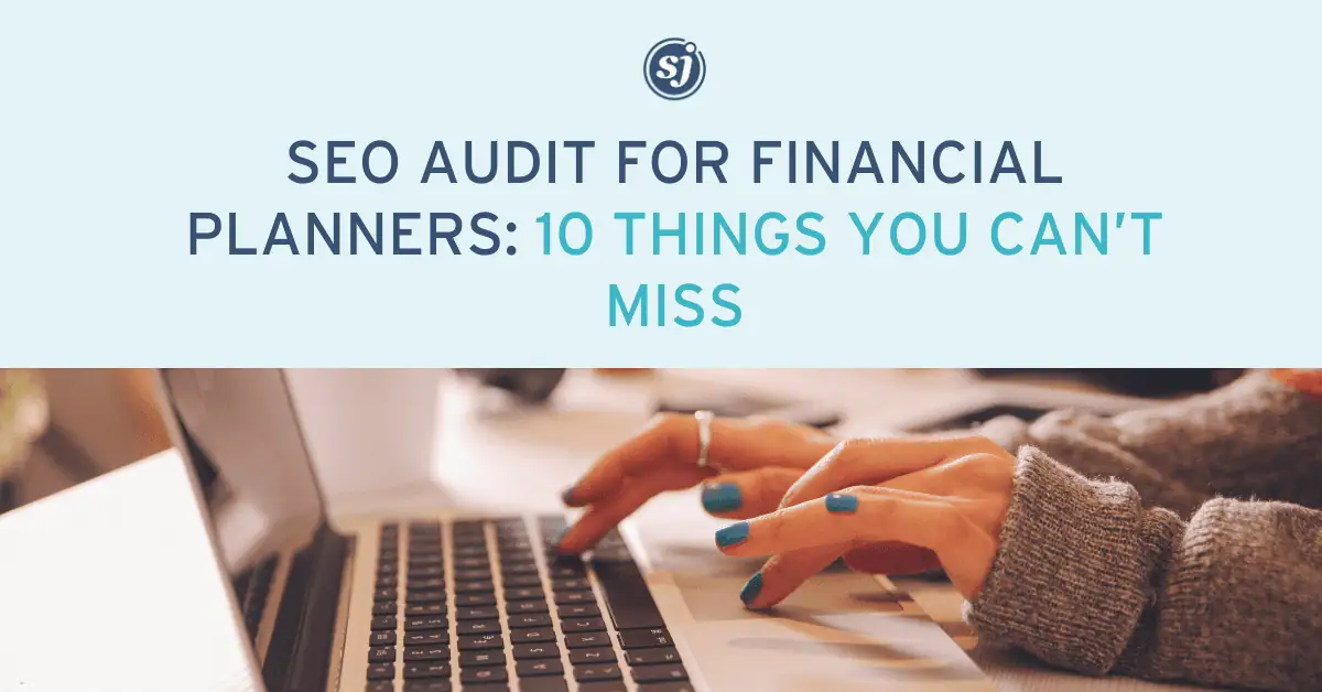 seo audit for financial planners